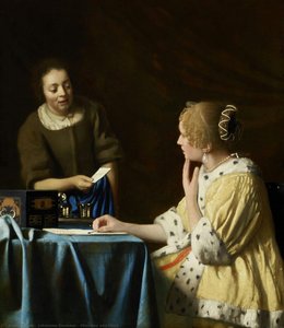 La Señora Y La Criada — Johannes Vermeer