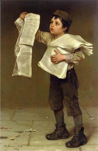 Newsboy — John George Brown