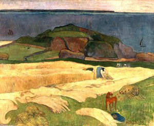 Seaside Harvest, Le Pouldu — Eugène Henri Paul Gauguin, Post-impressionism