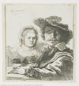 Rembrandt Y Saskia — Rembrandt Van Rijn