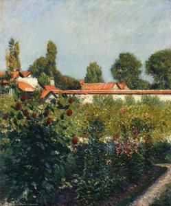 The Garden Of Petit Gennevillers, The Pink Roofs — Gustave Caillebotte, Impressionism And Realism