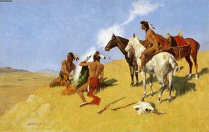 The Smoke Signal — Frederic Remington, American West School
