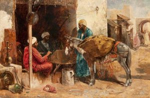 An Oriental Bazaar — Eugène Pavy