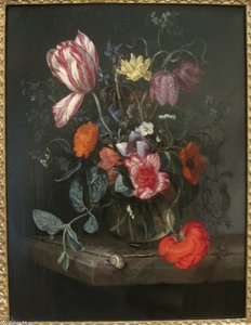 Flowers In A Vase — Jacob Van Walscapelle