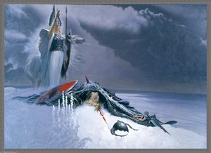 Valkyrie Above Dead Warrior — Konstantin Alexeyevich Vasilyev