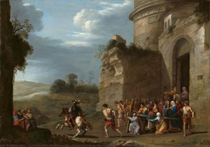 Christ Carrying The Cross — Cornelis Van Poelenburch