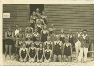 Photograph depicting members of the City Beach Surf Club