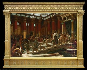 The Visit Of The Queen Of Sheba To King Solomon — Sir Edward John Poynter, 1st Baronet Gcvo, Pra, Academic/historical Painting