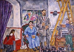 In The Studio. Family Portrait. — Pyotr Konchalovsky