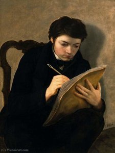 Self-portrait At The Age Of - (18) — Antoine Wiertz