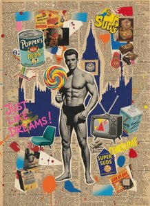 Ecos Fragmentados Del Consumo: Una Sinfonía Monocromática En Collage Neo-pop — Élise Bonnet