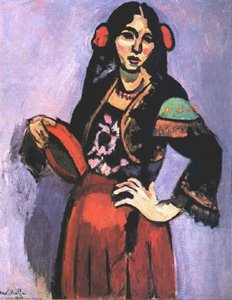 Spanish Woman With A Tamborine, , Oil On Canvas — Henri Matisse, Fauvism