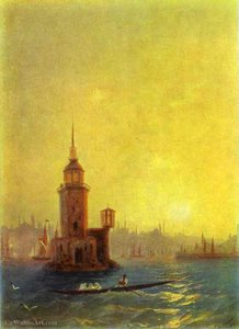 View Of The Leander Tower In Constantinopole — Ivan Konstantinovich Aivazovsky