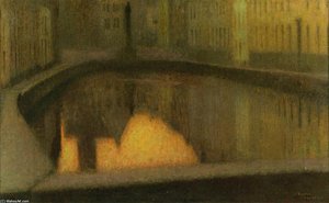 Canal In Bruges — Henri Le Sidaner