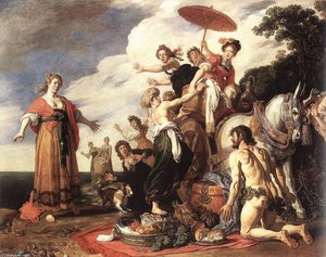 Odysseus And Nausicaa — Pieter Pietersz Lastman