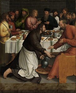 Christ Washing The Disciples' Feet — Бернхард Штригель