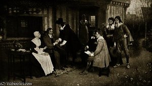 The meeting of Milton and Andrew Marvell