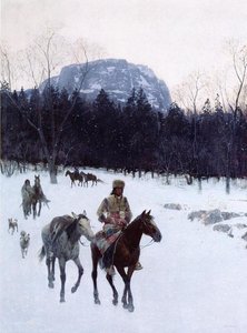 Obsidian Mountain In The Yellowstone — Henry F Farny