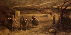 The Destruction Of Sodom — Jean-baptiste-camille Corot, Barbizon School / Early Impressionism