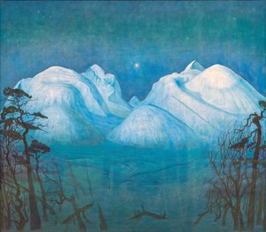 Winter Night In The Mountains — Harald Sohlberg