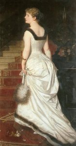 Elegant Woman In White — Knut Ekwall