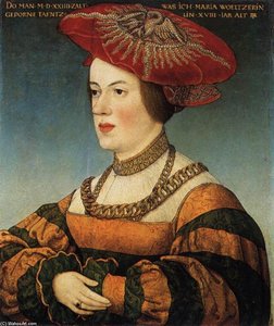 Portrait Of Maria Welzer, Née Tänzel — Hans Maler