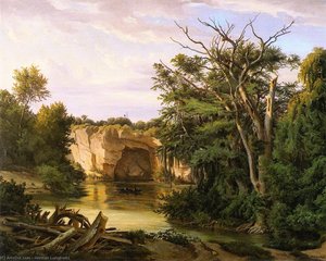 Guadalupe River Landscape — Herman Lungkwitz, Romantic Landscape