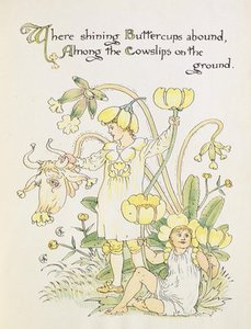 The Buttercup And The Cowslip — ウォルター・クレーン