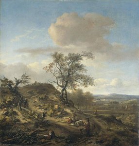 Landscape With A Hunter And Figures — Jan Jansz Wijnants, Dutch Golden Age