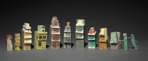 Group Of Twelve Carved And Painted Objects — Lyonel Feininger