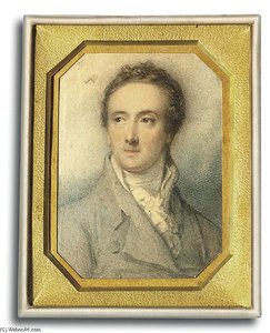 A Young Gentleman In Dark Grey Coat — Richard Cosway