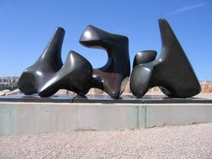 Three Forms, Vertebrae — Henry Moore