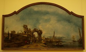 Fantastic Landscape — Francesco Lazzaro Guardi, Rococo