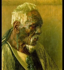 Thoughts Of A Tohunga Wharekauri Tahuna — Charles Frederick Goldie, Realism