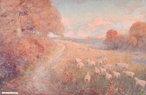 Sheep On A Hillside — William Herbert Allen