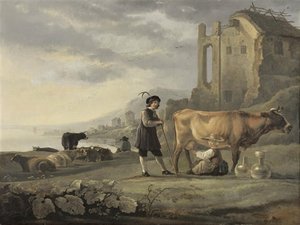 Landscape-with-cattle — Aelbert Jacobsz Cuyp