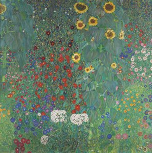 Jardín De Flores Con Girasoles — Gustav Klimt, Vienna Secession