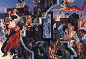 City Activities With Dance Hall — Thomas Hart Benton