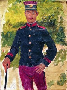The Young Soldier. Parisian Style — Ilya Yefimovich Repin