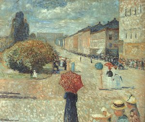 Vårdag På Karl Johan Billedgalleri, Bergen — Edvard Munch