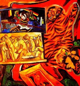 Still Life With A Tige — Natalia Goncharova