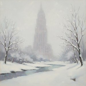 Solitude In Silver: An Urban Winter Nocturne — Baptiste Schmitt