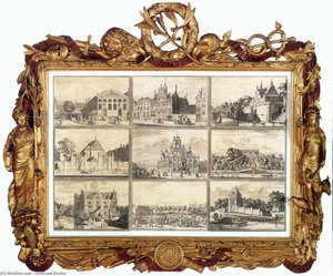 Nine Images Of Public Buildings Of Delft — Coenraet Decker, Neoclassicism