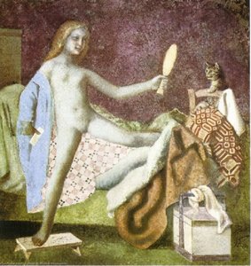 The Cat In The Mirror — Balthus