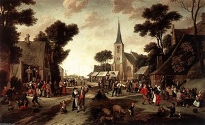 The Fair — Egbert Van Der Poel, Dutch Golden Age