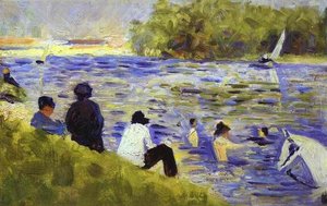 The Bank Of The Seine — Georges Seurat, Neo-impressionism