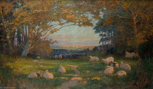 Sheep In The Meadow — William Herbert Allen