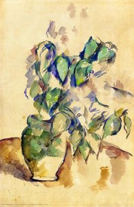 Leaves In A Green Pot — Paul Cézanne, Post-impressionism