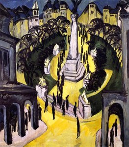 Der Belle-alliance-platz, Berlin — Ernst Ludwig Kirchner, German Expressionism