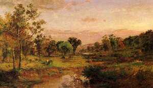 Autumn Pastoral — Jasper Francis Cropsey, Hudson River School